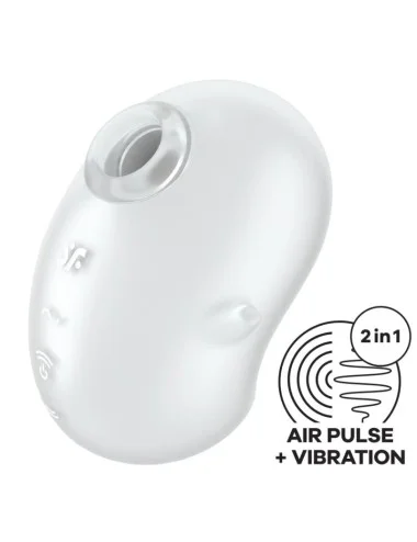 SATISFYER - VIBRATORE CUTIE GHOST LAY-ON BIANCO