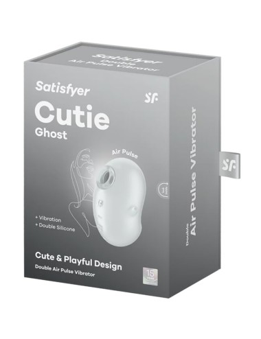 SATISFYER - VIBRATORE CUTIE GHOST LAY-ON BIANCO