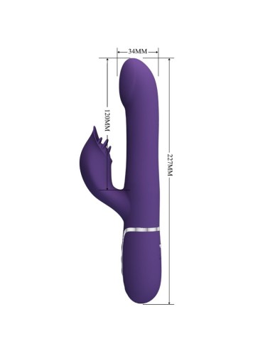 PRETTY LOVE - ZALIN PERLE VIBRATORE CONIGLIO 4 EN 1 VIOLA