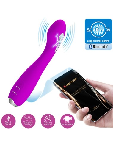 PRETTY LOVE - VIBRATORE ELETTROSHOCK HECTOR APP GRATUITA VIOLA