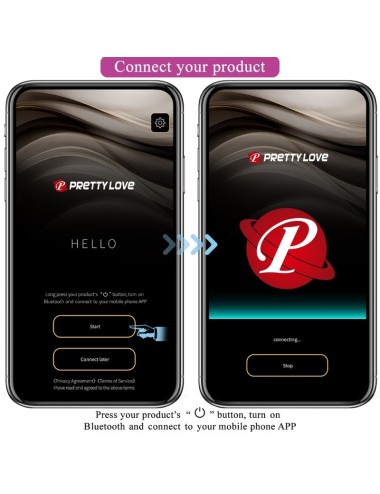 PRETTY LOVE - VIBRATORE ELETTROSHOCK HECTOR APP GRATUITA VIOLA