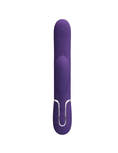 PRETTY LOVE - VIBRATORE PERLITA G-SPOT 3 IN 1 MULTIFUNZIONE VIOLA