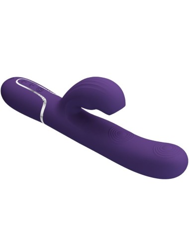 PRETTY LOVE - VIBRATORE PERLITA G-SPOT 3 IN 1 MULTIFUNZIONE VIOLA