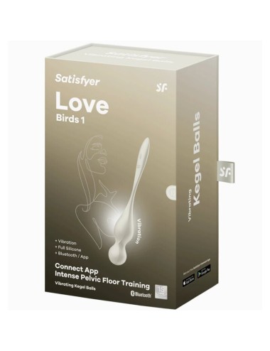 SATISFYER - LOVE BIRDS SFERE KEGEL VIBRANTI BIANCHE