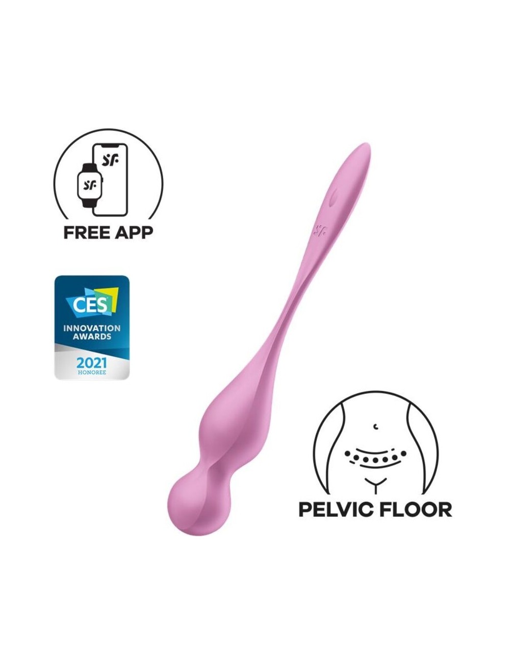SATISFYER - LOVE BIRDS PALLE VIBRANTI KEGEL ROSA SATISFYER - LOVE BIRDS PALLE VIBRANTI KEGEL ROSA