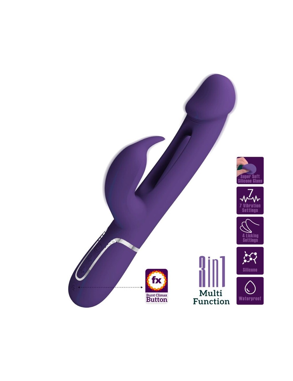PRETTY LOVE - VIBRATORE DEJON RABBIT 3 IN 1 MULTIFUNZIONE VERDE ACQUA PRETTY LOVE - VIBRATORE DEJON RABBIT 3 IN 1 MULTIFUNZIONE VERDE ACQUA