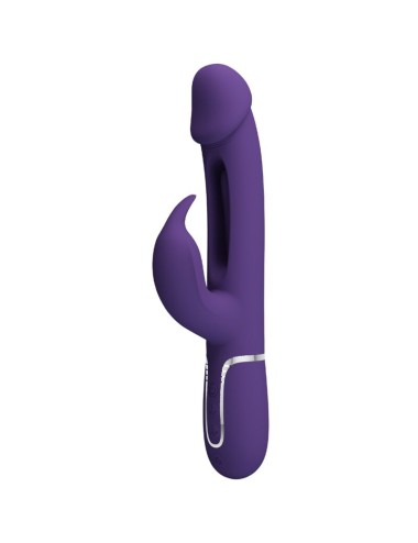 PRETTY LOVE - VIBRATORE DEJON RABBIT 3 IN 1 MULTIFUNZIONE VERDE ACQUA