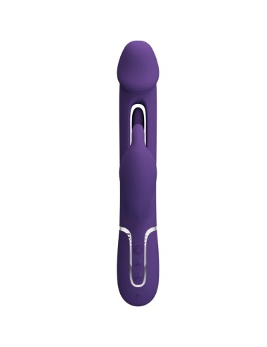 PRETTY LOVE - VIBRATORE DEJON RABBIT 3 IN 1 MULTIFUNZIONE VERDE ACQUA