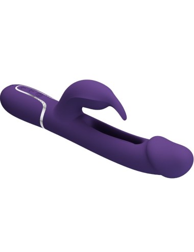 PRETTY LOVE - VIBRATORE DEJON RABBIT 3 IN 1 MULTIFUNZIONE VERDE ACQUA