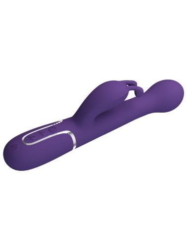 PRETTY LOVE - VIBRATORE DEJON RABBIT 3 IN 1 MULTIFUNZIONE VIOLA