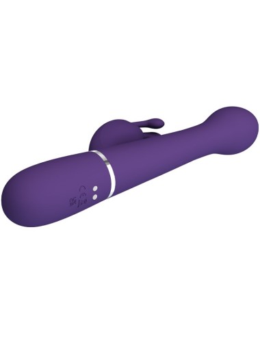 PRETTY LOVE - VIBRATORE DEJON RABBIT 3 IN 1 MULTIFUNZIONE VIOLA