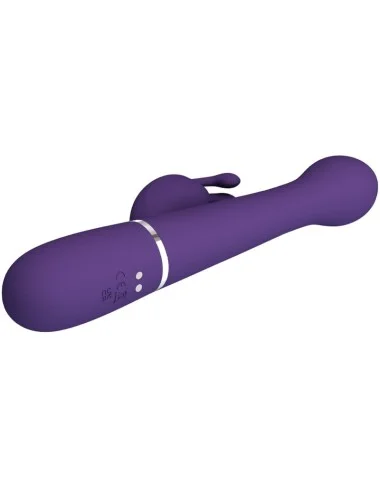 PRETTY LOVE - VIBRATORE DEJON RABBIT 3 IN 1 MULTIFUNZIONE VIOLA