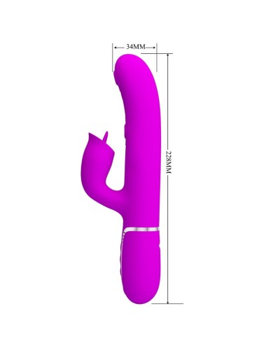 PRETTY LOVE - VIBRATORE CONIGLIO CON LICING FUCSIA