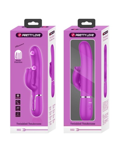 PRETTY LOVE - VIBRATORE CONIGLIO CON LICING FUCSIA