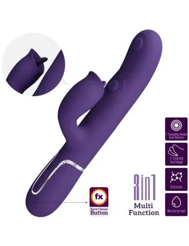 PRETTY LOVE - VIBRATORE CONIGLIO CON VIOLA DA LECCARE