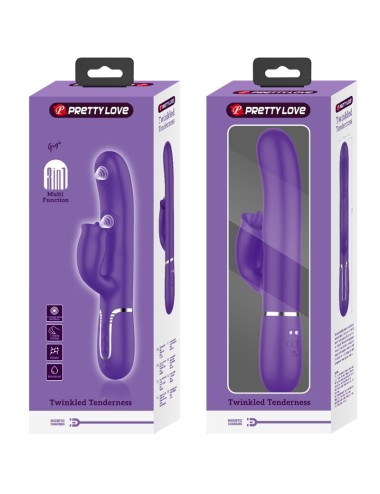 PRETTY LOVE - VIBRATORE CONIGLIO CON VIOLA DA LECCARE
