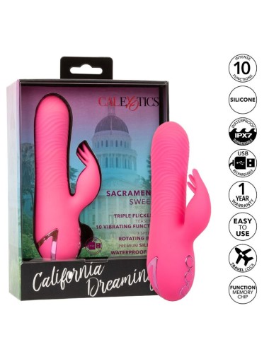 CALEXOTICS - VIBRATORE SACRAMENTO SWEETIE RABBIT PINK BY CALIFORNIA DREAMING