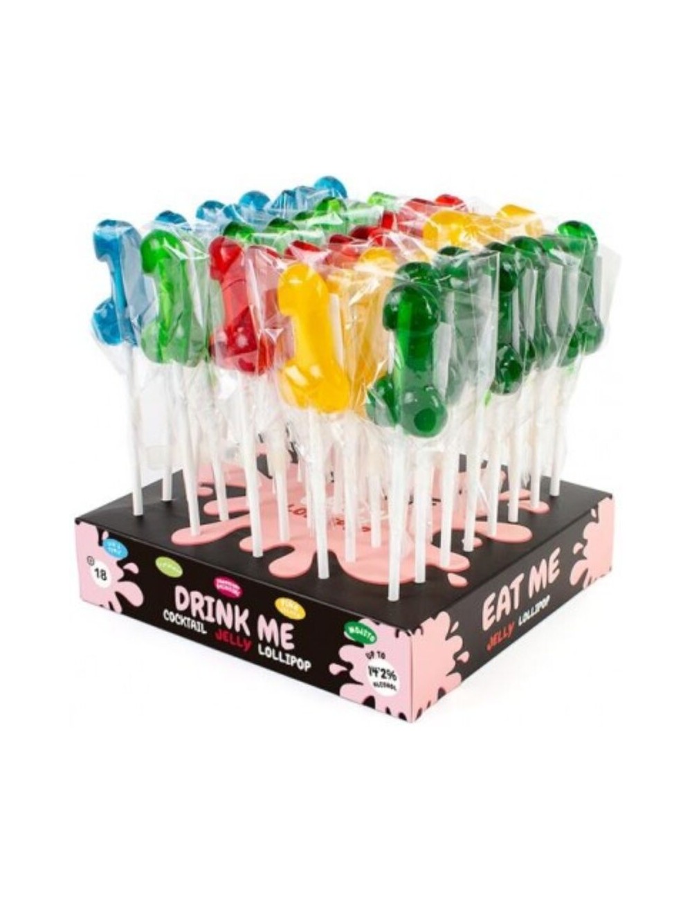 SECRETPLAY - ASSORTIMENTO ESPOSITIVO LECCA LECCA AL PENE CON ALCOOL 40 UNITÀ SECRETPLAY - ASSORTIMENTO ESPOSITIVO LECCA LECCA AL PENE CON ALCOOL 40 UNITÀ