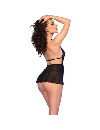 CHILIROSE - CR 4720 BABYDOLL E PERIZOMA NERO XL