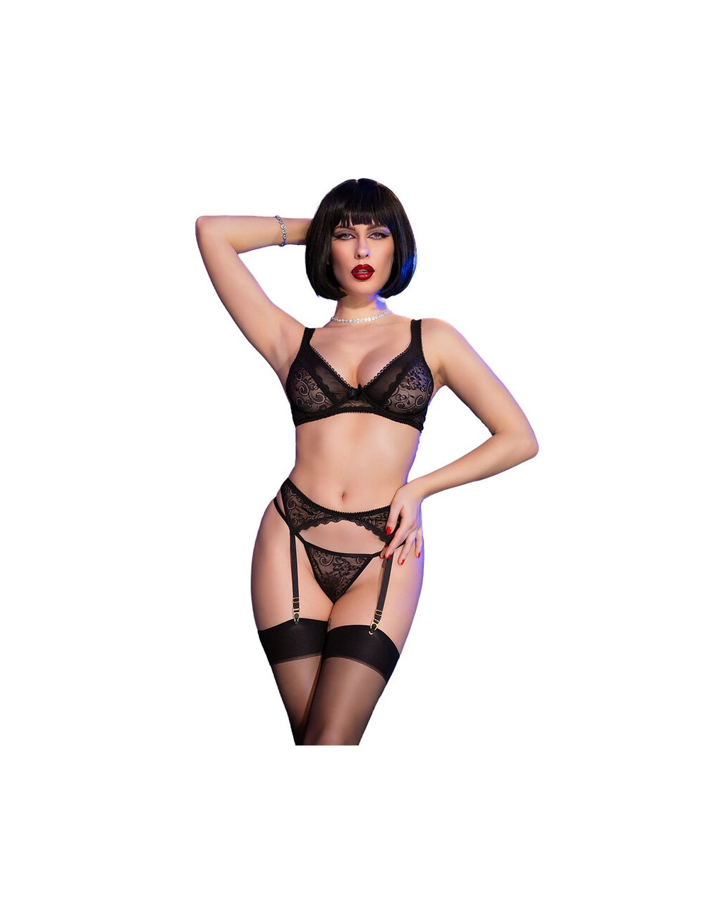 CHILIROSE - CR 4692 SET QUATTRO PEZZI NERO L CHILIROSE - CR 4692 SET QUATTRO PEZZI NERO L