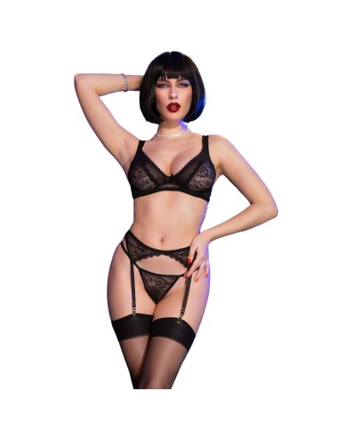 CHILIROSE - CR 4692 SET QUATTRO PEZZI NERO XL