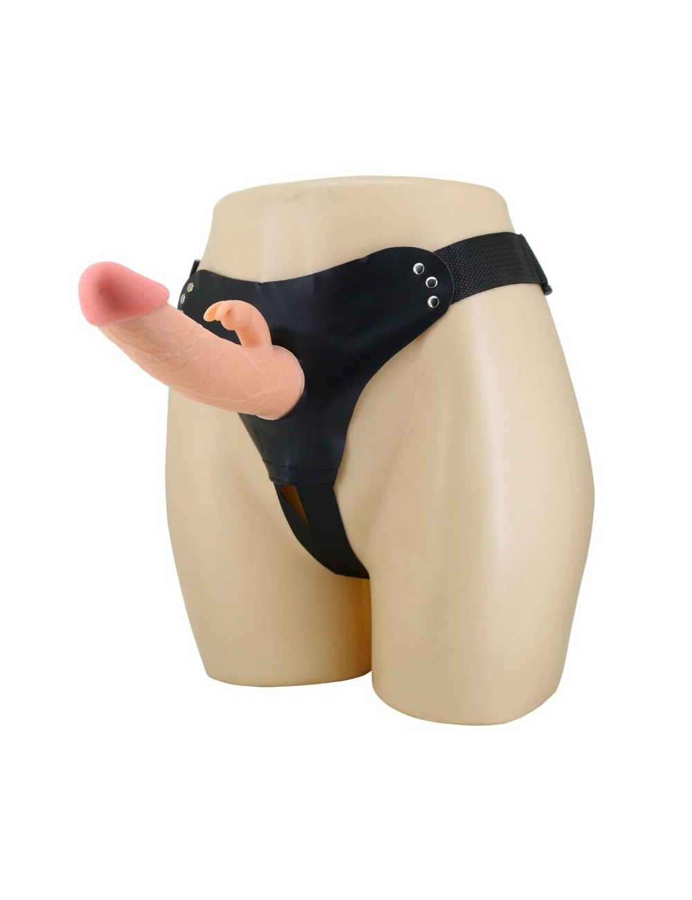PRETTY LOVE - MAVIS HARNESS SLIP UNIVERSALE CON DILDO 19 CM NATURALE