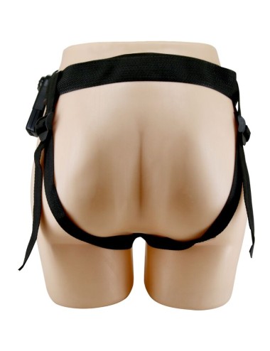 PRETTY LOVE - MARION HARNESS SLIP UNIVERSALE CON DILDO VIBRANTE 19 CM MARRONE
