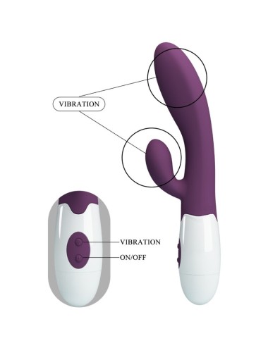 PRETTY LOVE - ALVIS VIBRATORE RABBIT E PUNTO G VIOLA