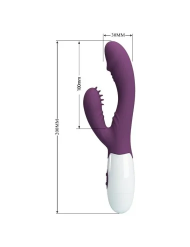 PRETTY LOVE - ANDRE VIBRATORE RABBIT E STIMOLATORE PUNTO G VIOLA