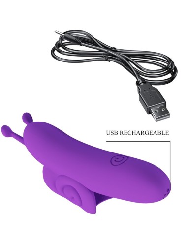 PRETTY LOVE - SNAIL POTENTE STIMOLATORE DELLE DITA VIOLA