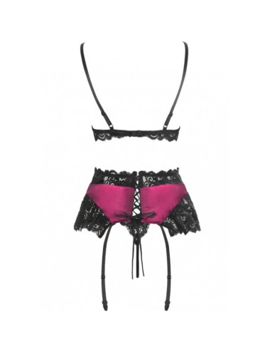 LIVCO CORSETTI FASHION - NAHIR LC 20214 REGGISENO + SLIP + CINTURA S/M