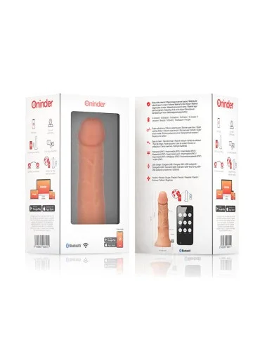 ONINDER - DILDO VIBRATORE GRANDE BOGOTÁ 9 VELOCITÀ NATURALE 22 CM -O- 4.5 CM - APP GRATUITA
