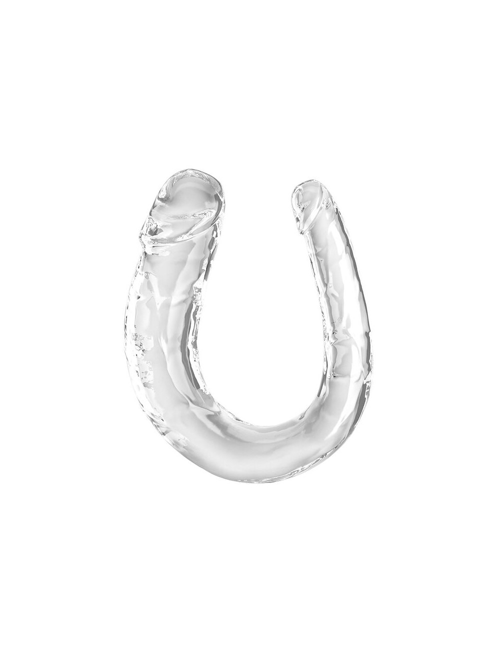 KING COCK - DOUBLE TROUBLE DOPPIO DILDO 33 CM TRASPARENTE