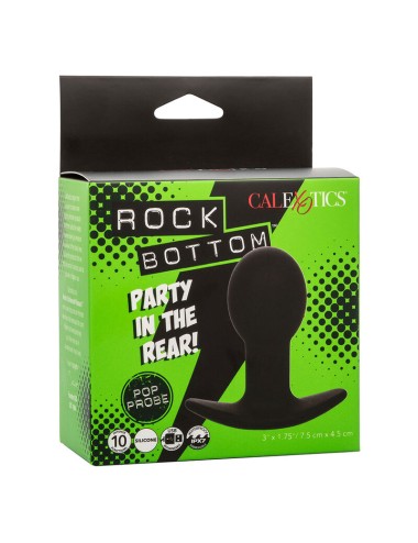 CALEXOTICS - ROCK BOTTOM ANAL PLUG 10 VIBRAZIONI SILICONE NERO