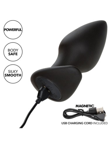CALEXOTICS - ROCK BOTTOM PERFECT ANAL PLUG 10 VIBRAZIONI SILICONE NERO