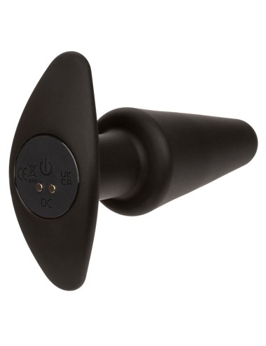 CALEXOTICS - ROCK BOTTOM TAPPO ANALE CONICO 10 VIBRAZIONI SILICONE NERO