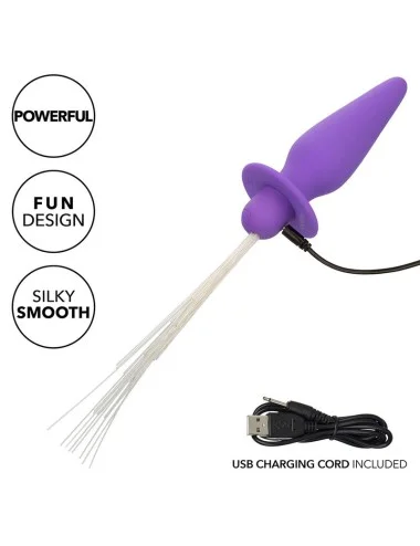 CALEXOTICS - SOUTHERN LIGHTS LIGHT UP PLUG ANALE 10 VIBRAZIONI SILICONE VIOLA