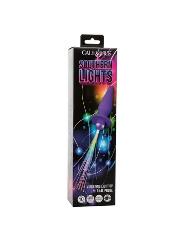CALEXOTICS - SOUTHERN LIGHTS LIGHT UP PLUG ANALE 10 VIBRAZIONI SILICONE VIOLA