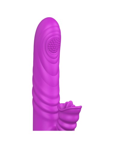 ARMONY - VIBRATORE MULTIFUNZIONE ANGELIA CON EFFETTO CALORE STIMOLANTE LINGUA VIOLA