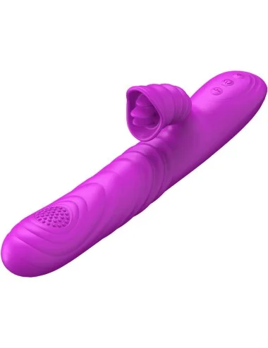 ARMONY - VIBRATORE MULTIFUNZIONE ANGELIA CON EFFETTO CALORE STIMOLANTE LINGUA VIOLA