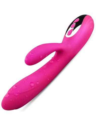 ARMONY - VIBRATORE E STIMOLATORE FLESSIBILE CON EFFETTO CALORE FUCSIA