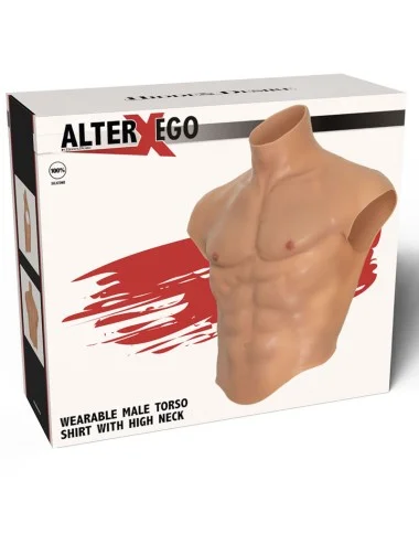 HIDDEN DESIRE - ALTER EGO SILICONE TORSO MASCHILE CAMICIA CON ABS FLESH