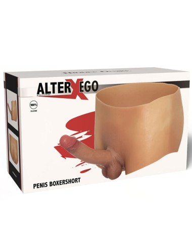 HIDDEN DESIRE - ALTER EGO BOXERSHOT CON PENE 18 CM TAGLIA L