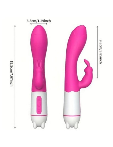 ARMONY - HAPPY VIBRATORE E STIMOLATORE CONIGLIO FUCSIA