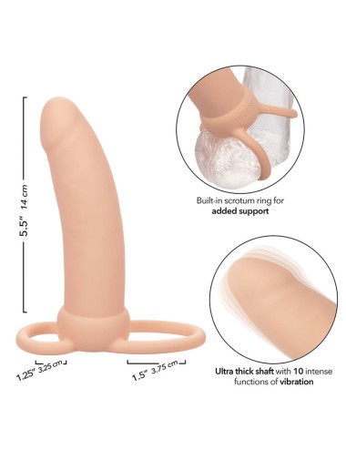CALEXOTICS - MAXX THICK DUAL PENETRATOR 10 VIBRAZIONI CARNE