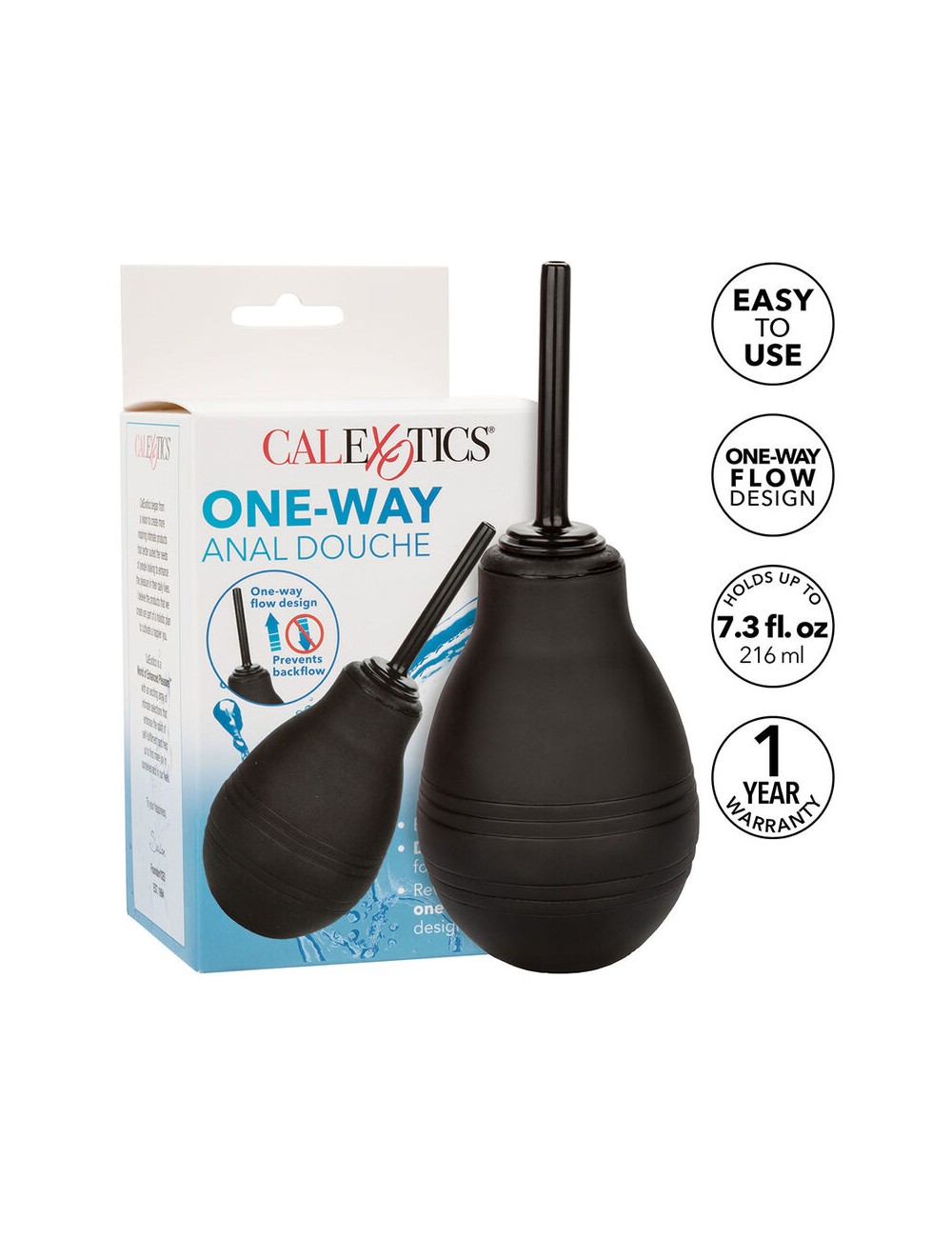 CALEXOTICS - ONE WAY DOCCIA ANALE NERA CALEXOTICS - ONE WAY DOCCIA ANALE NERA