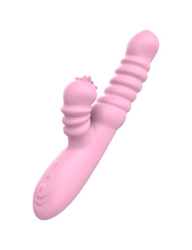 ARMONY - VIBRATORE MULTIFUNZIONE CON LINGUA STIMOLANTE EFFETTO CALORE ROSA