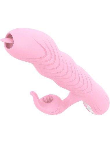 ARMONY - VIBRATORE MARCIA E SPINTA DOPPIA LINGUA EFFETTO CALORE ROSA