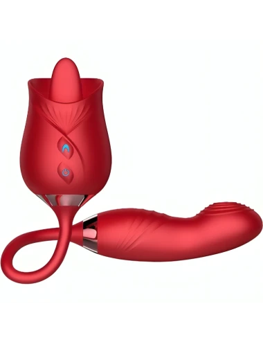 ARMONY - VIBRATORE DI FIORI DELIZIOSI E BUMPING CON LINGUA ROSSA