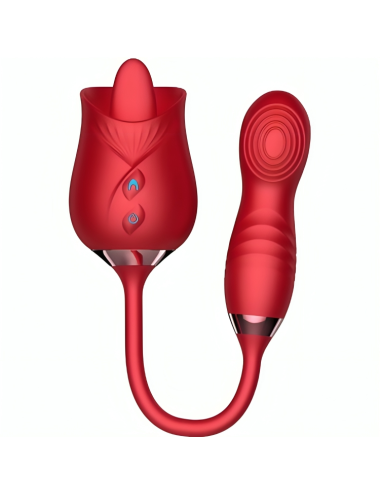 ARMONY - VIBRATORE DI FIORI DELIZIOSI E BUMPING CON LINGUA ROSSA